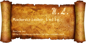 Madenszieder Lelle névjegykártya